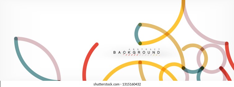 Abstract color lines on white. Modern colorful flow poster wave. Art design for your project. Vector illustration