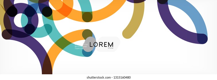 Linhas de cor abstratas no branco. Moderno colorido fluxo poster onda. Design de arte para o seu projeto. Ilustração vetorial