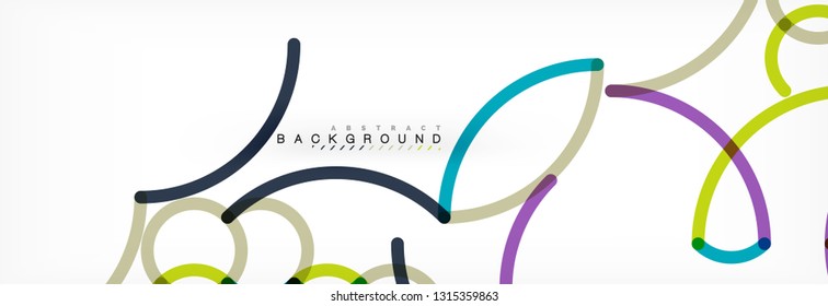 Abstract color lines on white. Modern colorful flow poster wave. Art design for your project. Vector illustration