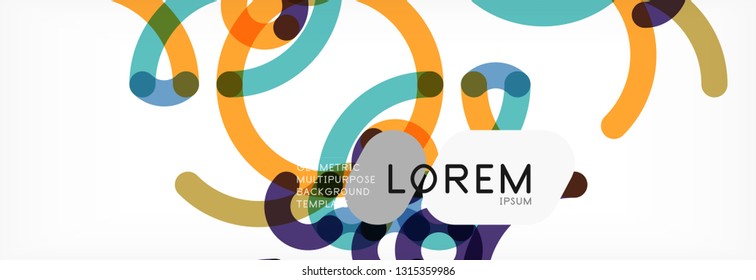 Líneas de color abstractas en blanco. Moderna ola de afiches de flujo colorido. Diseño artístico para tu proyecto. Ilustración del vector