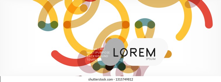 Abstract color lines on white. Modern colorful flow poster wave. Art design for your project. Vector illustration