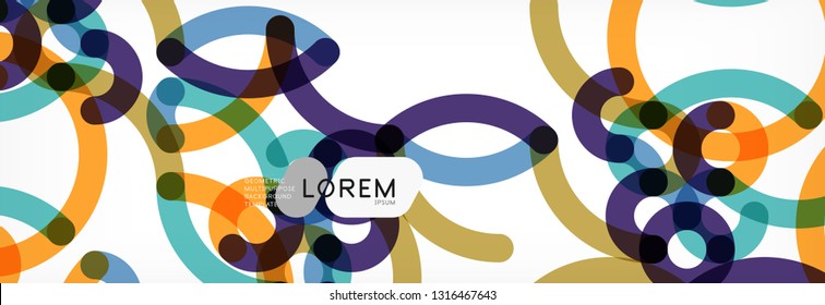 Abstract color lines on white. Modern colorful flow poster wave. Art design for your project. Vector illustration