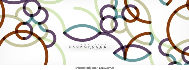Abstract color lines on white. Modern colorful flow poster wave. Art design for your project. Vector illustration