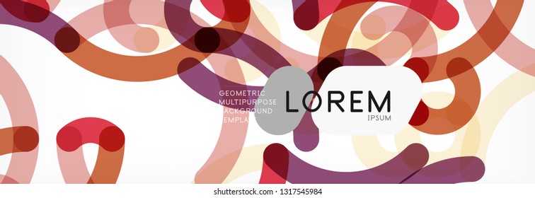 Abstract color lines on white. Modern colorful flow poster wave. Art design for your project. Vector illustration