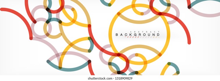 Abstract color lines on white. Modern colorful flow poster wave. Art design for your project. Vector illustration