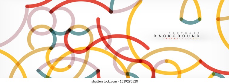 Abstract color lines on white. Modern colorful flow poster wave. Art design for your project. Vector illustration