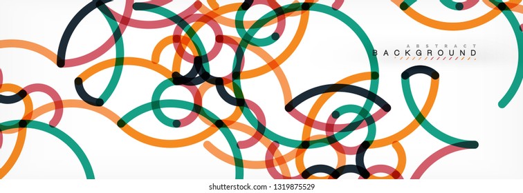 Abstract color lines on white. Modern colorful flow poster wave. Art design for your project. Vector illustration