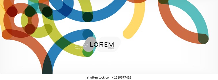 Líneas de color abstractas en blanco. Moderna ola de afiches de flujo colorido. Diseño artístico para tu proyecto. Ilustración del vector