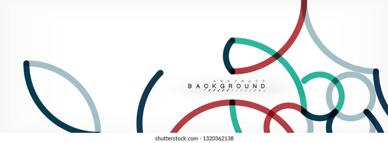 Abstract color lines on white. Modern colorful flow poster wave. Art design for your project. Vector illustration