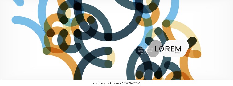 Abstract color lines on white. Modern colorful flow poster wave. Art design for your project. Vector illustration