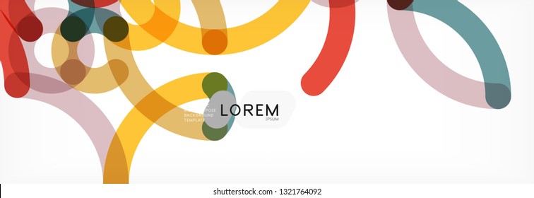 Abstract color lines on white. Modern colorful flow poster wave. Art design for your project. Vector illustration