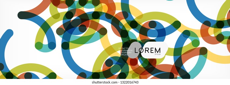 Líneas de color abstractas en blanco. Moderna ola de afiches de flujo colorido. Diseño artístico para tu proyecto. Ilustración del vector