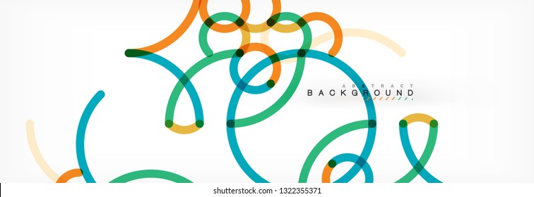 Abstract color lines on white. Modern colorful flow poster wave. Art design for your project. Vector illustration