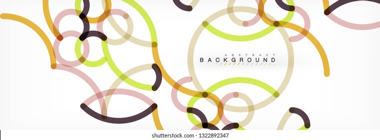 Abstract color lines on white. Modern colorful flow poster wave. Art design for your project. Vector illustration