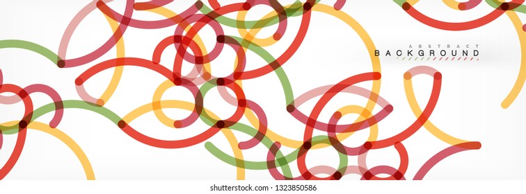 Abstract color lines on white. Modern colorful flow poster wave. Art design for your project. Vector illustration