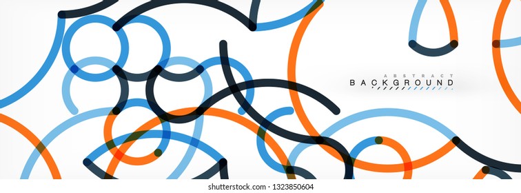Abstrakte Farblinien auf Weiß. Moderne bunte Strömungspulver-Welle. Kunstdesign für Ihr Projekt. Vektorgrafik