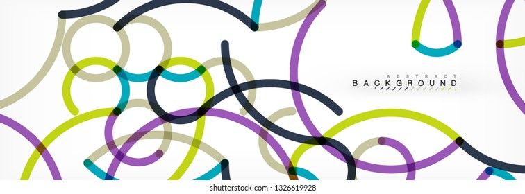 Abstract color lines on white. Modern colorful flow poster wave. Art design for your project. Vector illustration