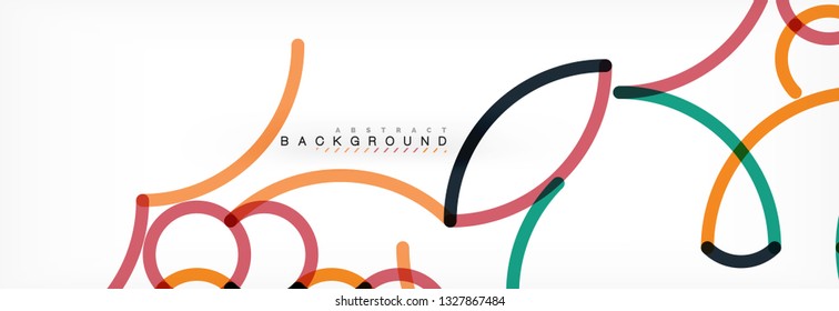 Abstract color lines on white. Modern colorful flow poster wave. Art design for your project. Vector illustration