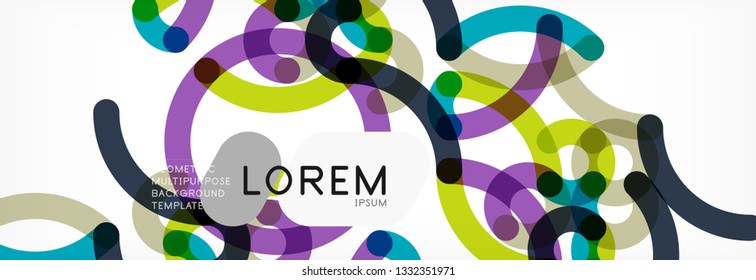 Abstract color lines on white. Modern colorful flow poster wave. Art design for your project. Vector illustration