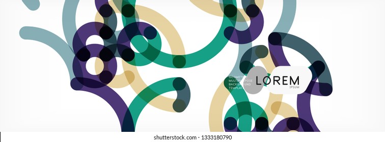 Líneas de color abstractas en blanco. Moderna ola de afiches de flujo colorido. Diseño artístico para tu proyecto. Ilustración del vector