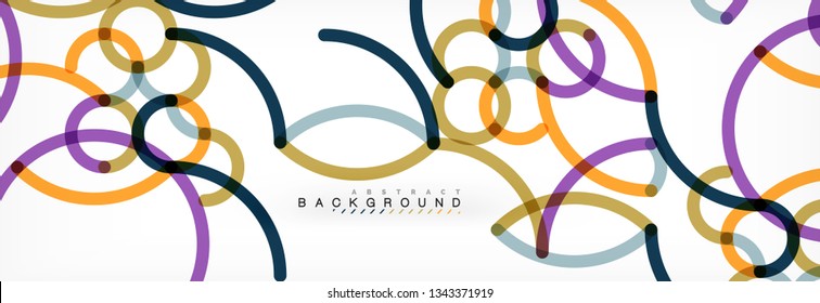 Abstract color lines on white. Modern colorful flow poster wave. Art design for your project. Vector illustration