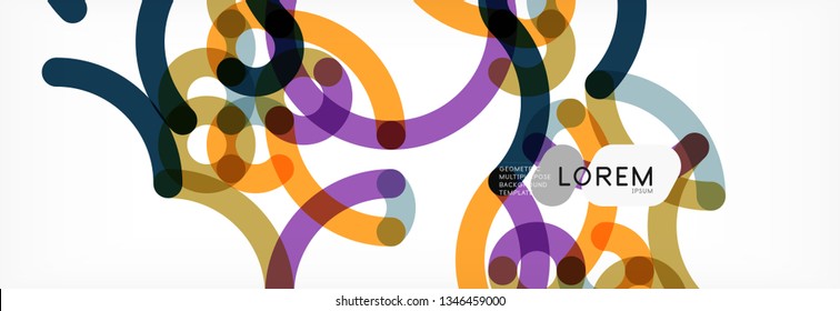 Abstract color lines on white. Modern colorful flow poster wave. Art design for your project. Vector illustration
