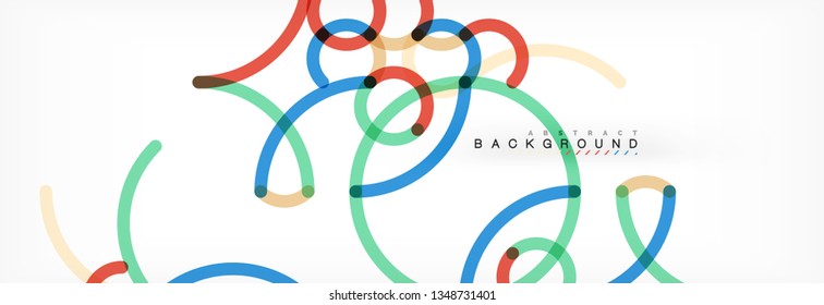 Abstract color lines on white. Modern colorful flow poster wave. Art design for your project. Vector illustration