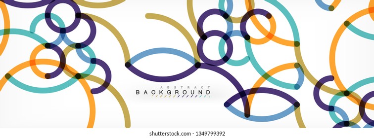 Abstract color lines on white. Modern colorful flow poster wave. Art design for your project. Vector illustration