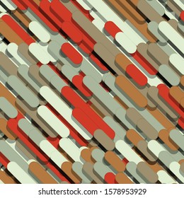 Abstract Color Lines Rain Generative Art background illustration