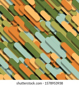 Abstract Color Lines Rain Generative Art background illustration