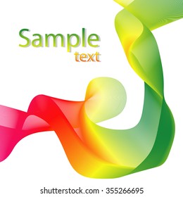 Abstract color lines, vector EPS10
