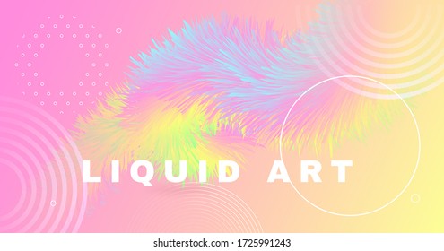 Color Resumen Líquido. 3d Plantilla. Movimiento de degradado Pastel. Afiche Geométrico Vector. Movimiento moderno. Líquido De Color Del Resumen De Fluidos. Fondo de onda gráfica. Moción musical. Color Resumen Líquido.
