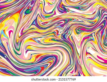 Abstract color Liquid marble, texture celebrate liquid paints. Illustration geometric colorful background.