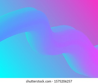 Abstract color liquid shape. Turquoise and pink vibrant color background. Vector illustration.