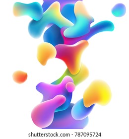 Abstract Color Liquid Shapes