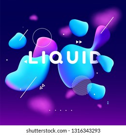 Abstract color liquid shapes. eps 10