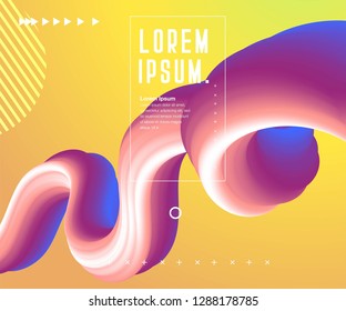 Abstract color liquid shapes - Vector