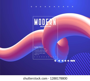 Abstract color liquid shapes - Vector