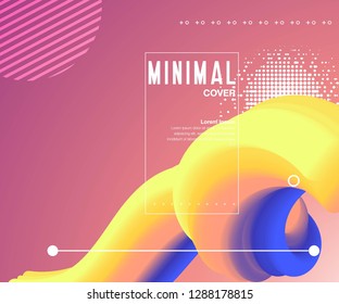 Abstract color liquid shapes - Vector