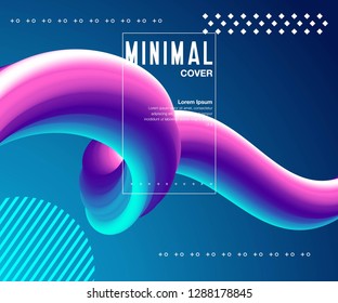 Abstract color liquid shapes - Vector