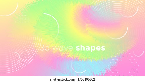 Abstract Color Liquid. Wave Pattern. Pastel Gradient Motion. Vector Creative Shape. Modern Movement. Flow Abstract Color Liquid. Graphic 3d Wallpaper. Bright Movement. Abstract Color Liquid.