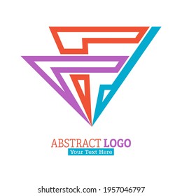 Abstract color logo. Vector illustration for a logo, brand, sticker, or logo isolated on a white background