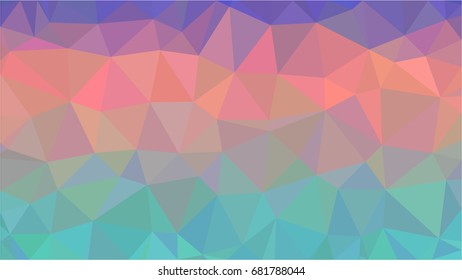 Abstract Color Low Poly Background. Polygon Pattern. Creative Design