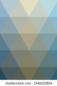 Abstract color Low-Polygones Generative Art background illustration