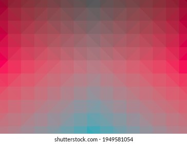 Abstract color Low-Polygones Generative Art background illustration