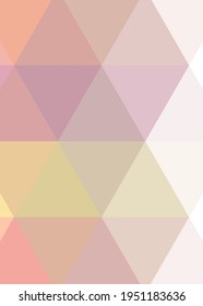 Abstract color Low-Polygones Generative Art background illustration