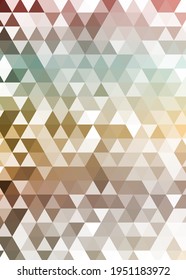 Abstract color Low-Polygones Generative Art background illustration