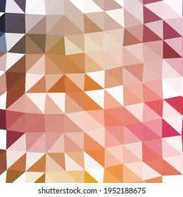 Abstract color Low-Polygones Generative Art background illustration