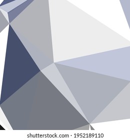 Abstract color Low-Polygones Generative Art background illustration