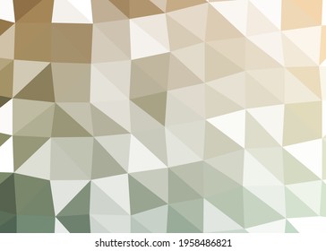 Abstract color Low-Polygones Generative Art background illustration